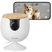 Furbo vue face montrant la caméra et design compact pour surveillance facile