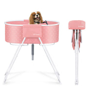 Furesh vue avant de la baignoire rose offrant lavage sans fatigue