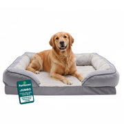 FurHaven lit canapé face en granite gray montrant confort et maintien