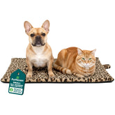 Furhaven tapis face avant montrant motif léopard et confort douillet