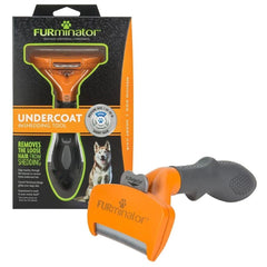 FURminator emballage face avant montrant l’outil et avantages