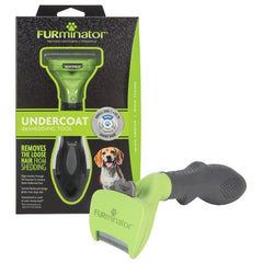 FURminator vue avant de l'outil montrant la lame, réduit la perte de poils