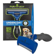 FURminator emballage avant montrant outil pour grands chiens et bénéfice réduction de poils