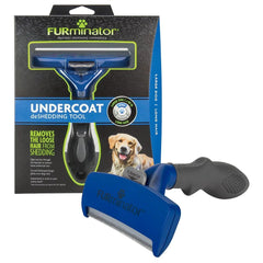 FURminator emballage avant montrant outil pour grands chiens et bénéfice réduction de poils