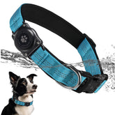 Furrigo collier face avant montrant l’emplacement AirTag et protection robuste