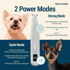 Furry Touch écran LED et commandes pour surveiller batterie et sélectionner la vitesse