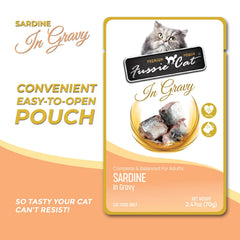 Fussie Cat pâtée servie dans une gamelle, favorise une meilleure hydratation