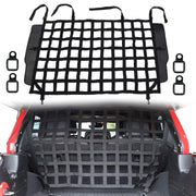G filet séparateur face avant installé dans Jeep Wrangler pour sécurité du conducteur