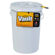 Gamma2 Vittles Vault face avant montrant la capacité 20 lb et le couvercle étanche bénéfice conservation