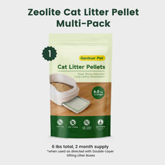 Gardner Pet gros plan des granulés montrant texture absorbante et efficacité