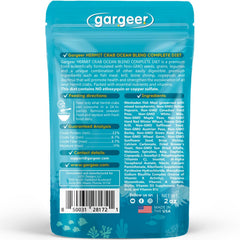 Gargeer gros plan granulés texte montrant texture facile digestion