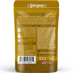 Gargeer texture du topper ouvert illustrant la composition riche en fibres