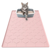 Garoopion tapis devant bac rose montrant capture de litière