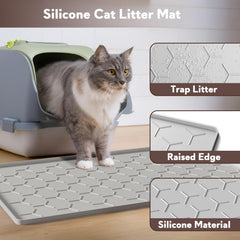 Garoopion gros plan texture silicone pour désolidariser la litière