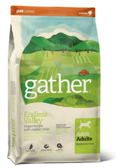 GATHER sac face avant montrant la recette végétale et bénéfice équilibre complet