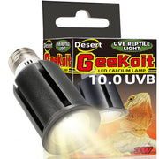 GeeKoit ampoule face avant montrant le design et compatibilité E26, sécurité