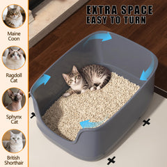 Gefryco intérieur spacieux visible, confort pour chats volumineux