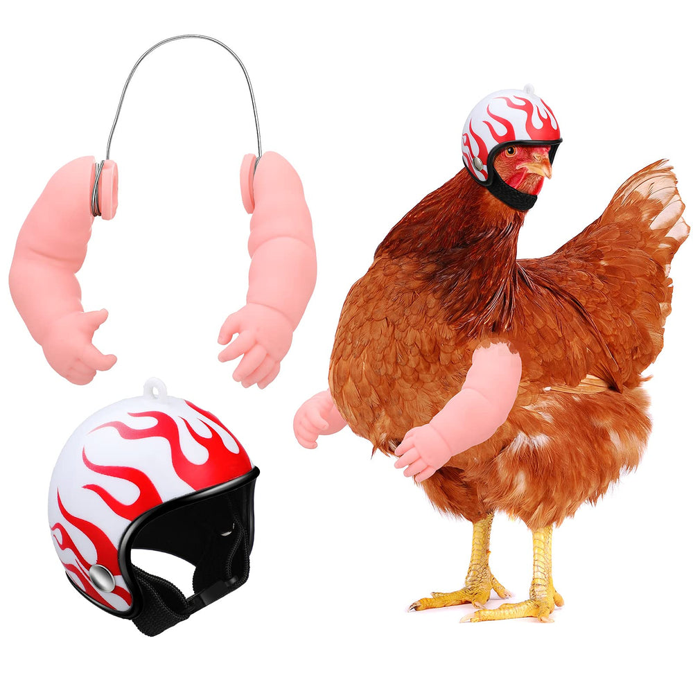 Gejoy casque poulet vue de face montrant maintien confortable