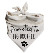 Generic bandana face avant beige montrant le motif Big Brother et annonce joyeuse
