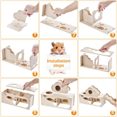 Generic rampe ondulée installée pour exercice, stimule la mobilité du hamster