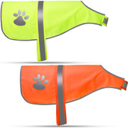 Geyoga gilet réfléchissant vue avant sur chien, visibilité accrue en promenade