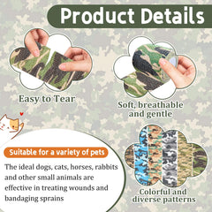 GIFTMISSU en train d'enrouler sur patte de chien pour protection rapide