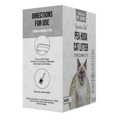 Gingerbread Pet Supply gros plan sur texture de peau de pois et absorption efficace