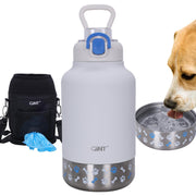 GiNT bouteille de face montrant design blanc et capacité pratique