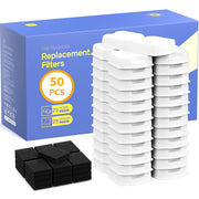 GIOTOHUN face de l'emballage montrant 50 filtres, stockage pratique
