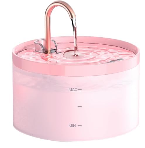 GIOTOHUN fontaine avant rose, design compact et attractif pour chats