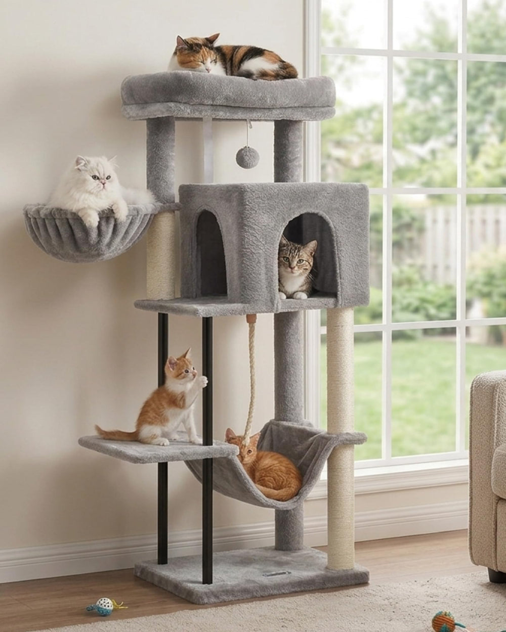 Gitelsnour arbre à chat face avant montrant stabilité et design moderne