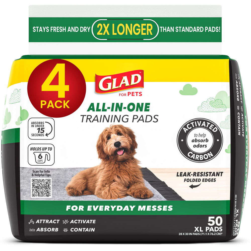 Glad emballage avant montrant quantité et format XL pour gain de temps
