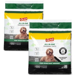 Glad emballage avant montrant 30 tapis et bénéfice approvisionnement prolongé