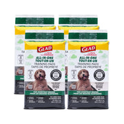 Glad packaging avant montrant le paquet de 50 unités et bénéfice pratique