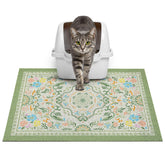 Glittme tapis devant caisse montrant protection du sol