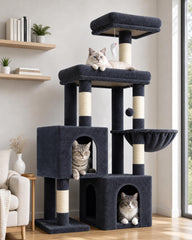 Globlazer arbre à chat vue avant montrant tout l'ensemble et stabilité