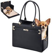 GLOBLYTE sac devant en PU noir, look élégant et facile à nettoyer