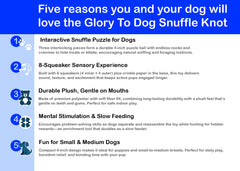 Glory To Dog trois pièces séparées montrant les cachettes pour friandises