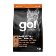 Go! Solutions emballage avant montrant la recette saumon et bénéfice digestion