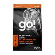 Go! Solutions devant du sac montrant la recette saumon pour peau saine
