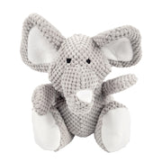 goDog peluche éléphant frontale montrant design damier et robustesse