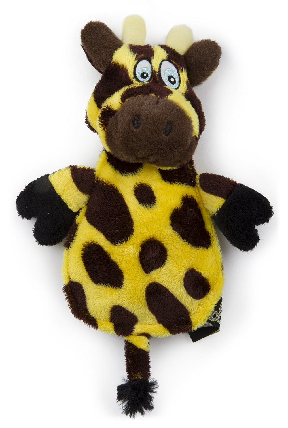 goDog Flattie Giraffe sur fond neutre montrant emballage et couleur attrayante