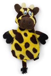 goDog Flattie Giraffe sur fond neutre montrant emballage et couleur attrayante