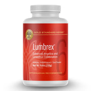 Gold Standard Herbs emballage Lumbrex face montrant poudre et informations produit