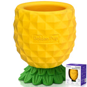 Golden Pup Enrichment coupe ananas face montrant design et stabilité