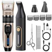 Gooad kit ensemble complet montrant tondeuse et accessoires pour toilettage pratique