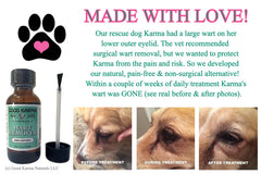 Good Karma Naturals application sur chien cou, pose localisée sans stress