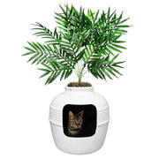 Good Pet Stuff vue face du pot dissimulant la litière, design élégant et discret