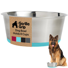 GORILLA GRIP vue avant de la gamelle verte, durable et stable