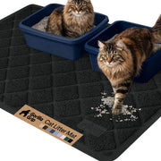 GORILLA GRIP vue frontale du tapis noir protégeant le sol